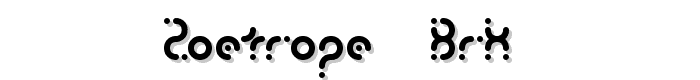 Zoetrope -BRK- font